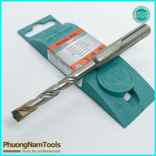Mũi khoan bê tông Heller 2 ngạnh 7x110mm, đuôi gài SDS Plus Bionic Pro - Made in Germany.