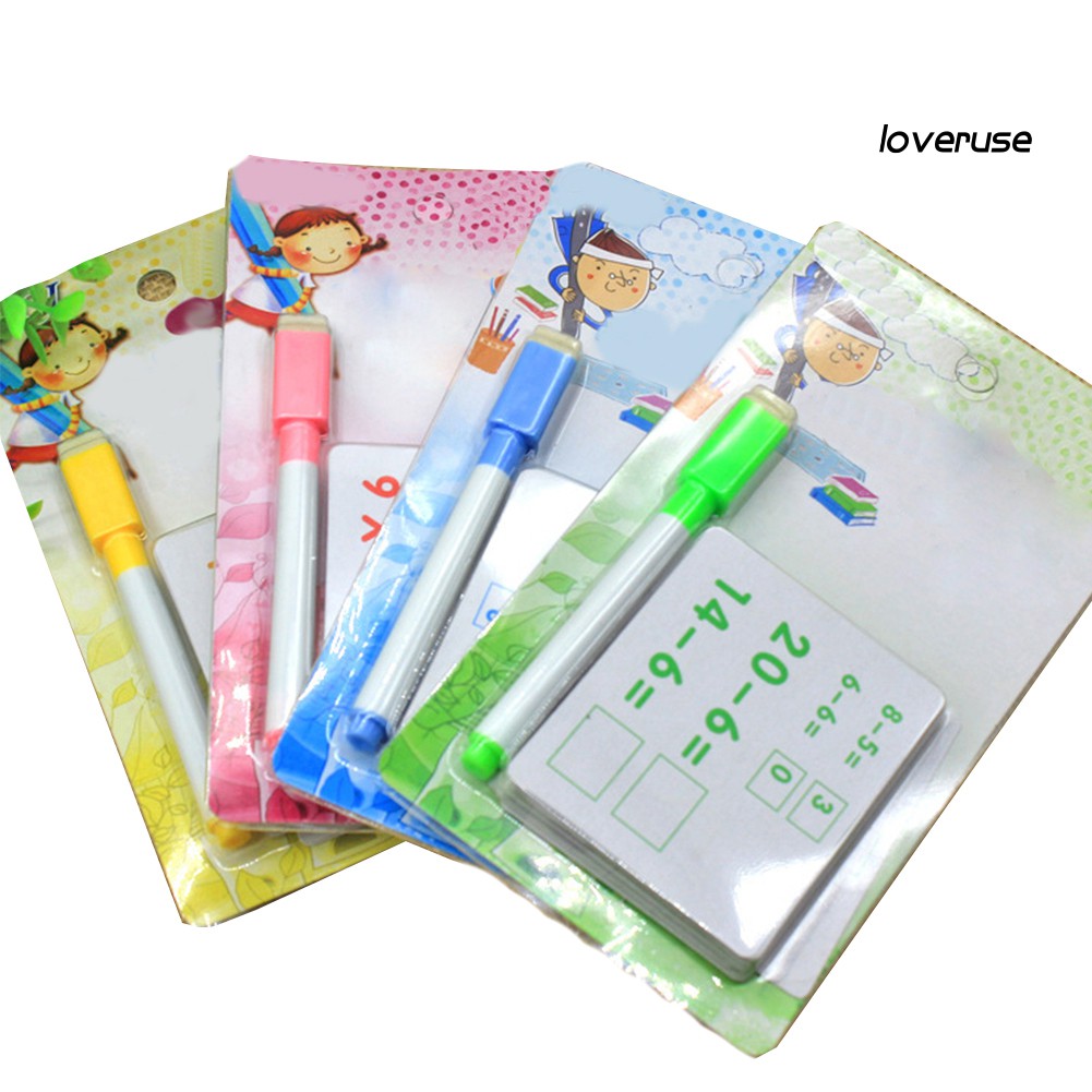 Bộ Thẻ Học Toán Có Thể Tái Sử Dụng Cho Bé