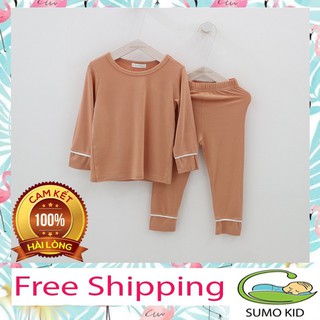 ❤️bộ thu đông bé trai❤️ bộ cottong trơn cho 6-17kg bé mặc cực xinh - sumo kid