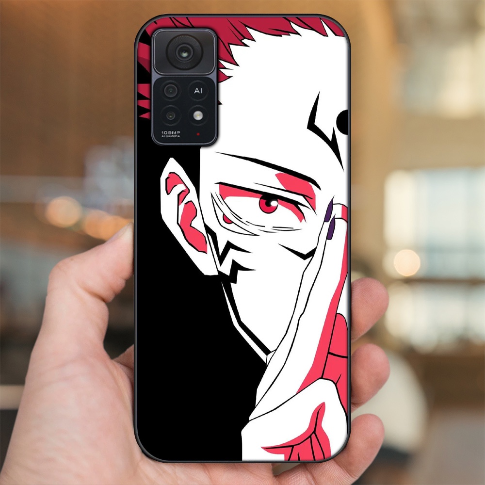 Ốp lưng Xiaomi Redmi Note 11 Pro 5G viền đen in hình Yuji Jujutsu Kaisen