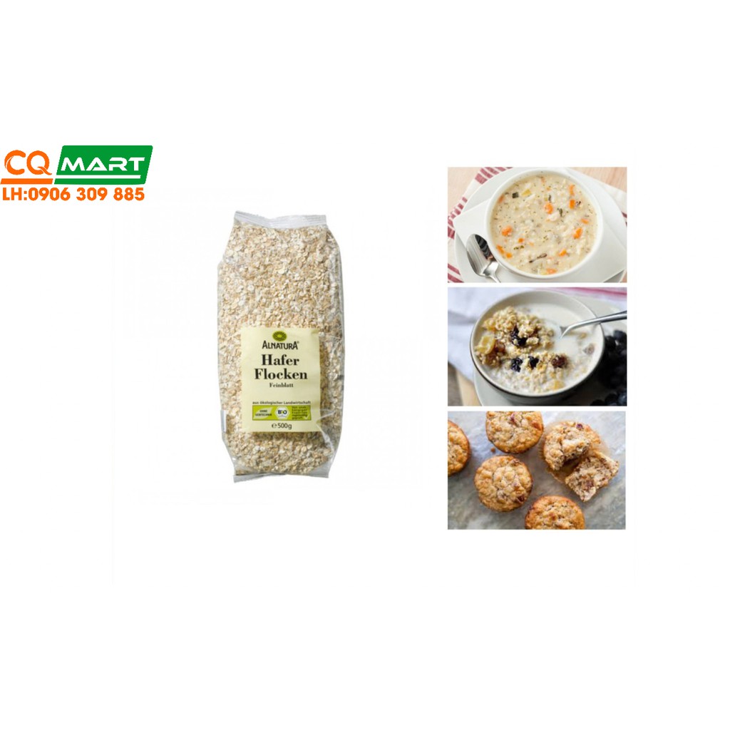 Yến Mạch Đức Hafer Flocken Cán Dẹp 500g