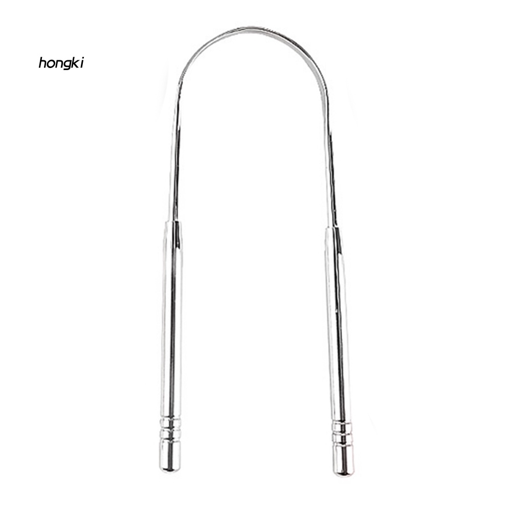 Dụng Cụ Cạo Lưỡi Bằng Thép Không Gỉ Giữ Sạch Răng Miệng Kèm Hộp Đựng