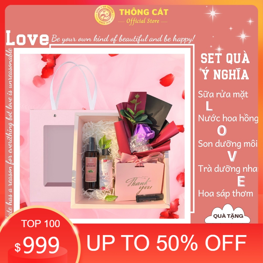 Bộ Quà Valentine Thông Cát - Set quà ý nghĩa tặng người yêu ngày lễ tình nhân 14/2