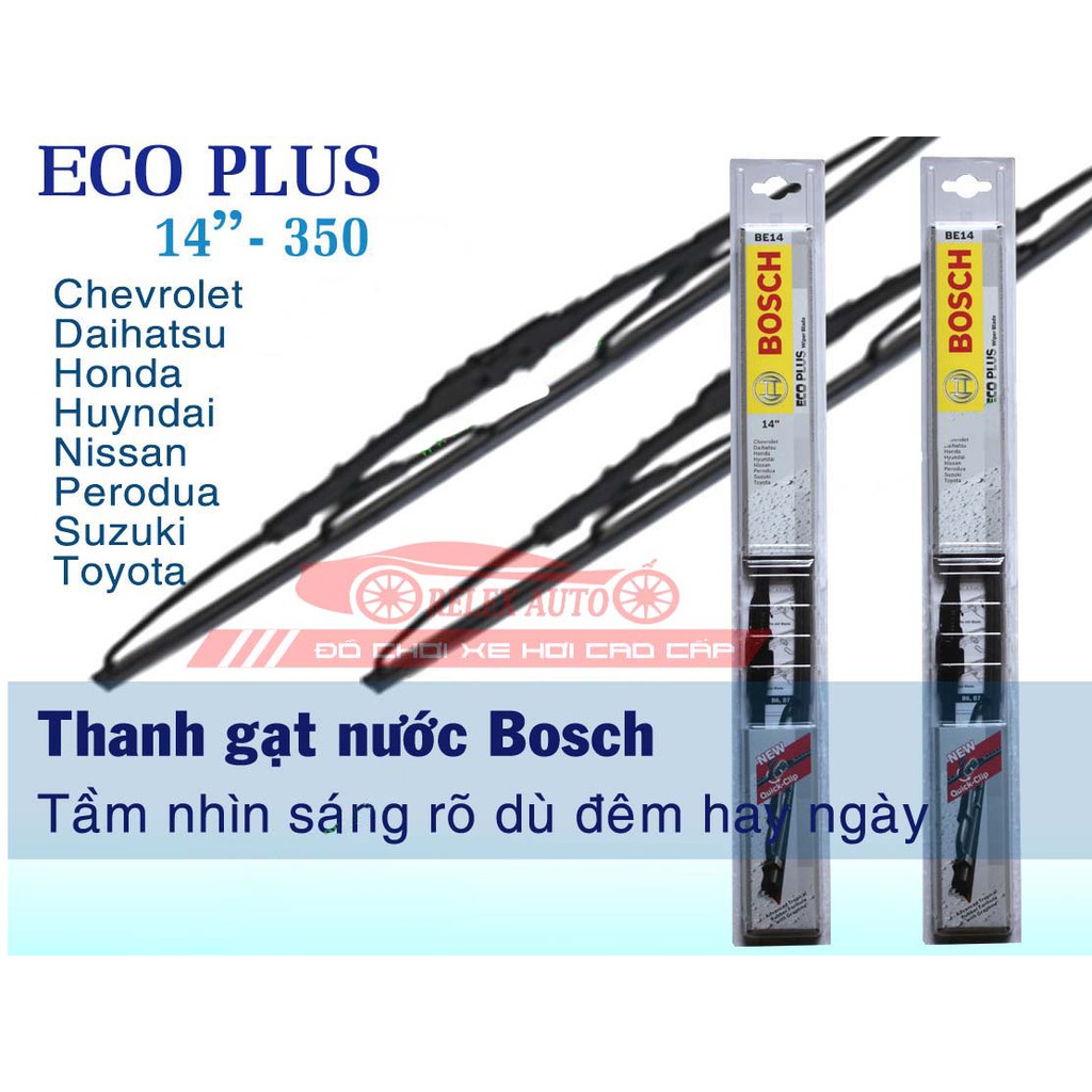 (Sỉ- lẻ)Gạt mưa xương sắt  Bosch Eco plus chính hãng (Đủ size từ 14 inch đến 26 inch)