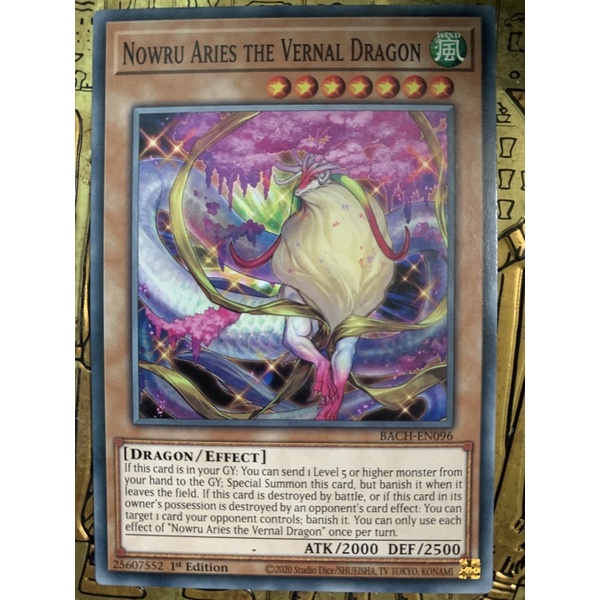 bài yugioh: nowru aries the vernal dragon