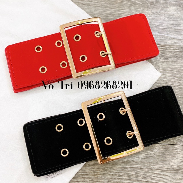 Đai nịt đầm nhung 8 lỗ mới | BigBuy360 - bigbuy360.vn