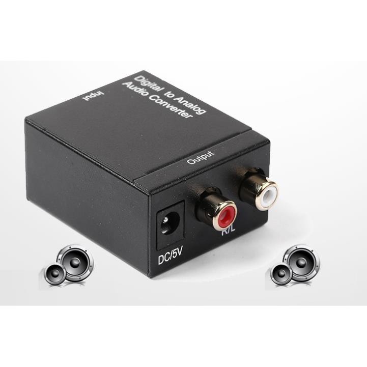 Bộ chuyển âm thanh TV 4K quang optical sang audio AV ra amply -DC633