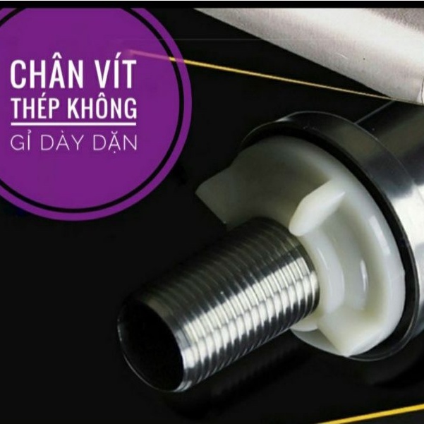 [Bảo hành 2 năm}Vòi  chậu rửa chén bát chuần inox dụng cụ nhà bếp Sus 304 cao cấp - Yobomall