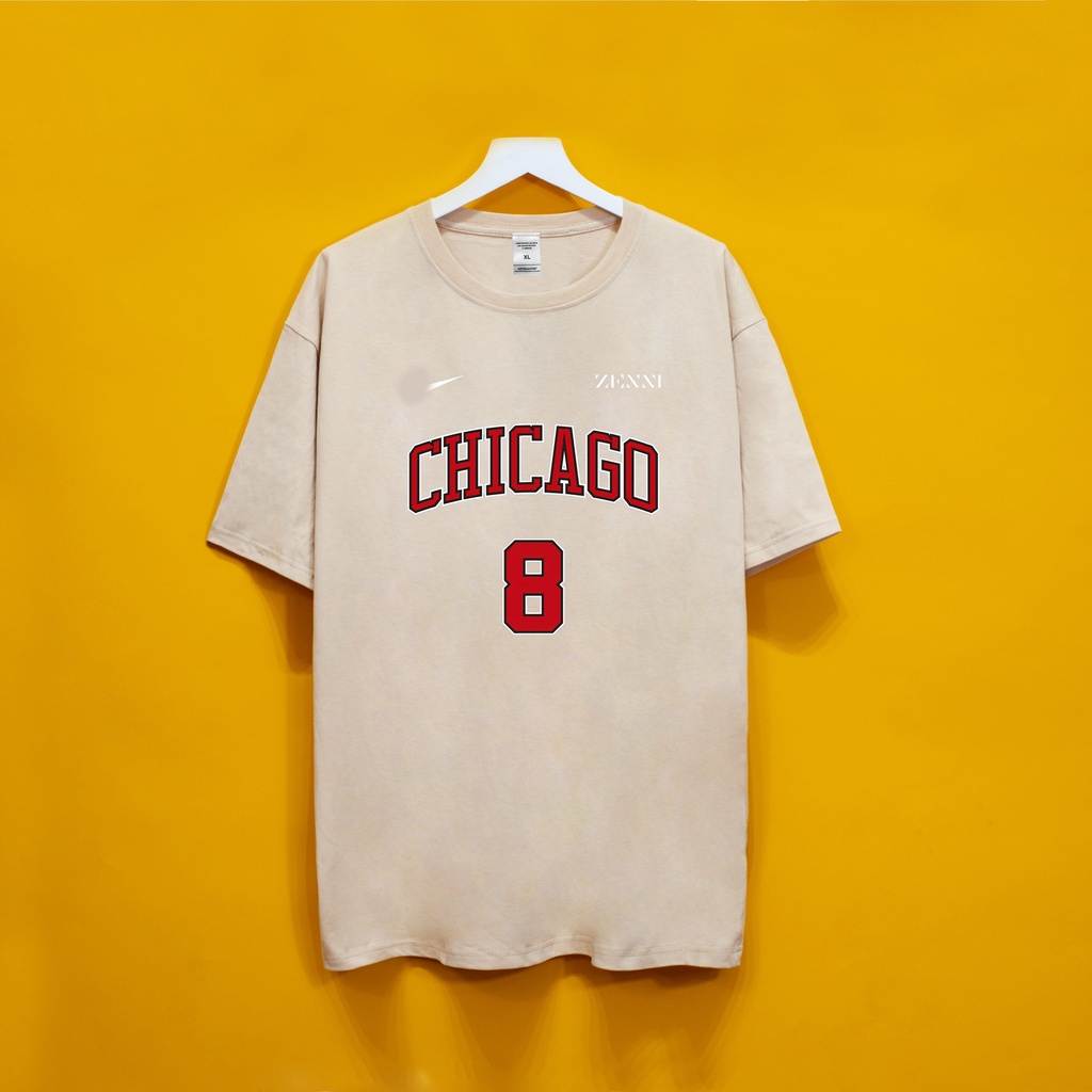 Áo thun tay lỡ Chicago Dogo Store , Áo thun unisex nam nữ form rộng oversize chất liệu Cotton | WebRaoVat - webraovat.net.vn