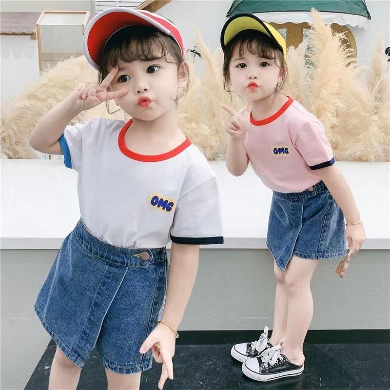 Bộ Áo Thun Cotton Tay Ngắn Và Quần Dài Phong Cách Hàn Quốc Thời Trang Mùa Hè Cho Nữ