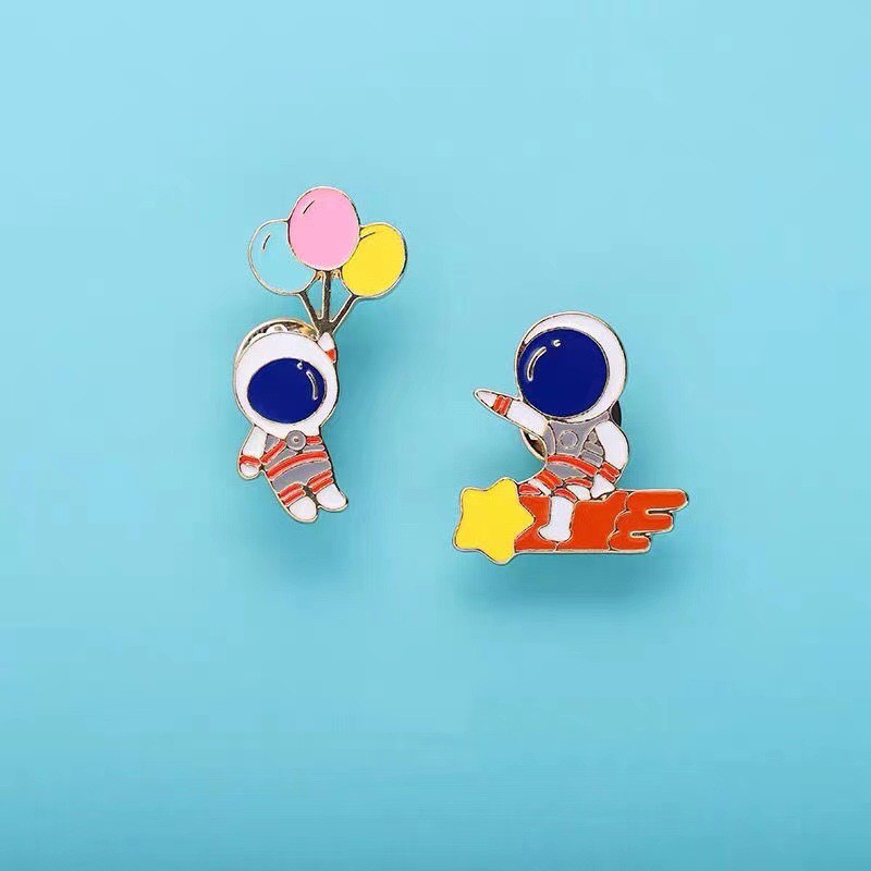 Cài Ngực Áo Thiết Kế Hình Phi Hành Gia Dễ Thương Phong Cách Hàn Quốc C182