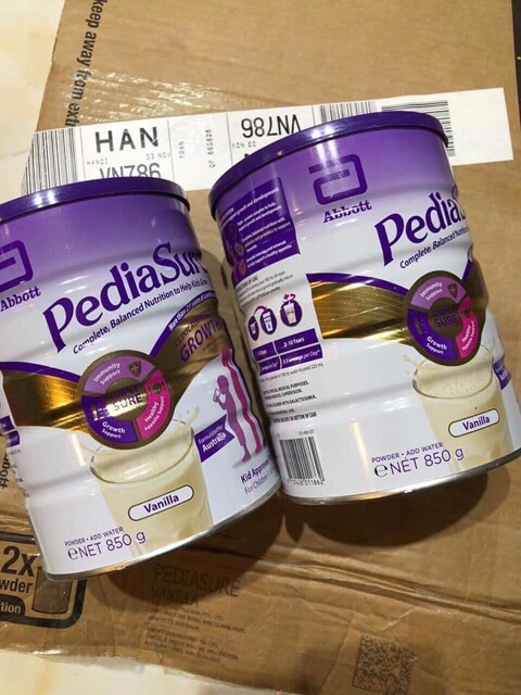 Sữa bột PEDIASURE 850gr hàng Nội địa Úc