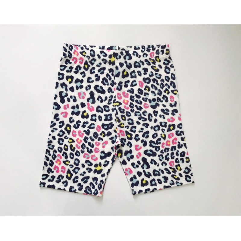 Quần short biker ôm da beo màu forever21