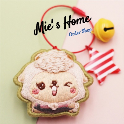 SIÊU RẺ - Kit Bộ Dụng Cụ Thêu Tay Thủ Công Hình 12 Cung Hoàng Đạo Móc Khóa - Mie Shop Handmade