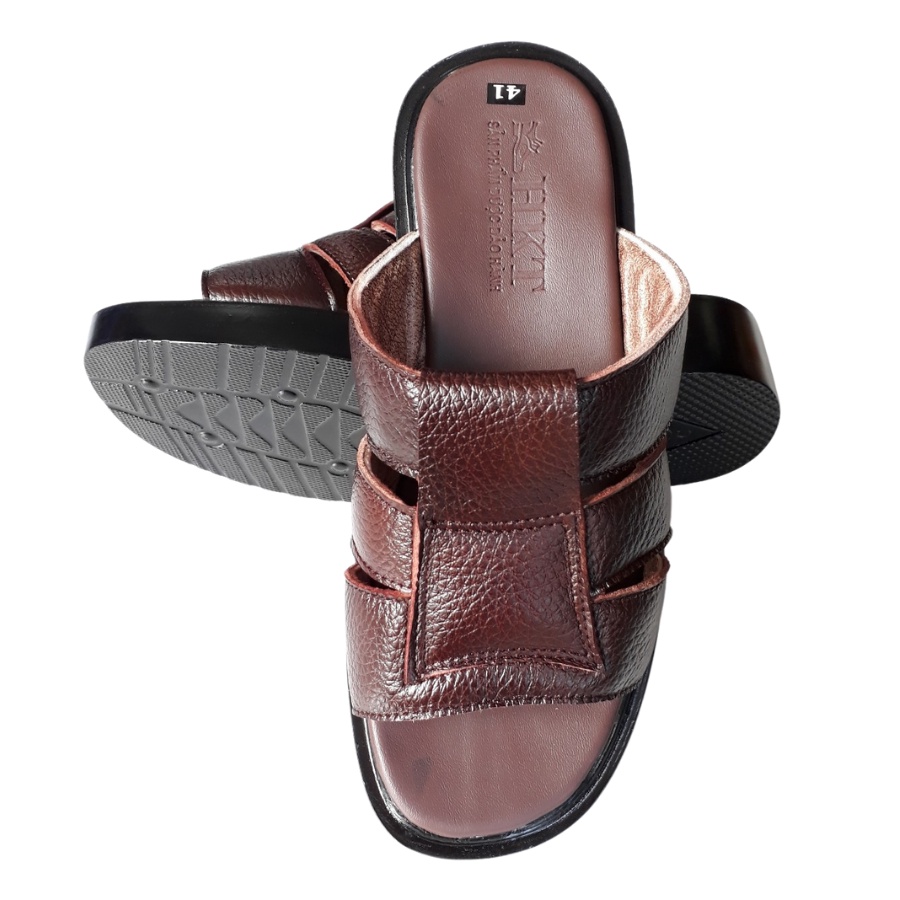 Dép Nam Da Bò Thật Cao Cấp HKT Shop DNA833