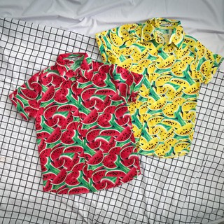 [Yeah1Shop]- Áo sơ mi trái cây dưa hấu 02 ( có size to ) SMTC