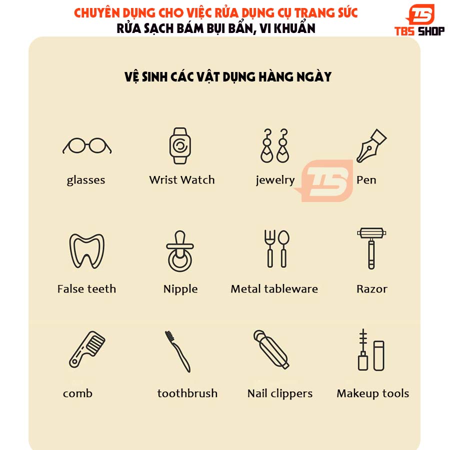 Máy làm sạch bằng sóng siêu âm Xiaomi Lofans Cs-602 siêu tần số 45000hz