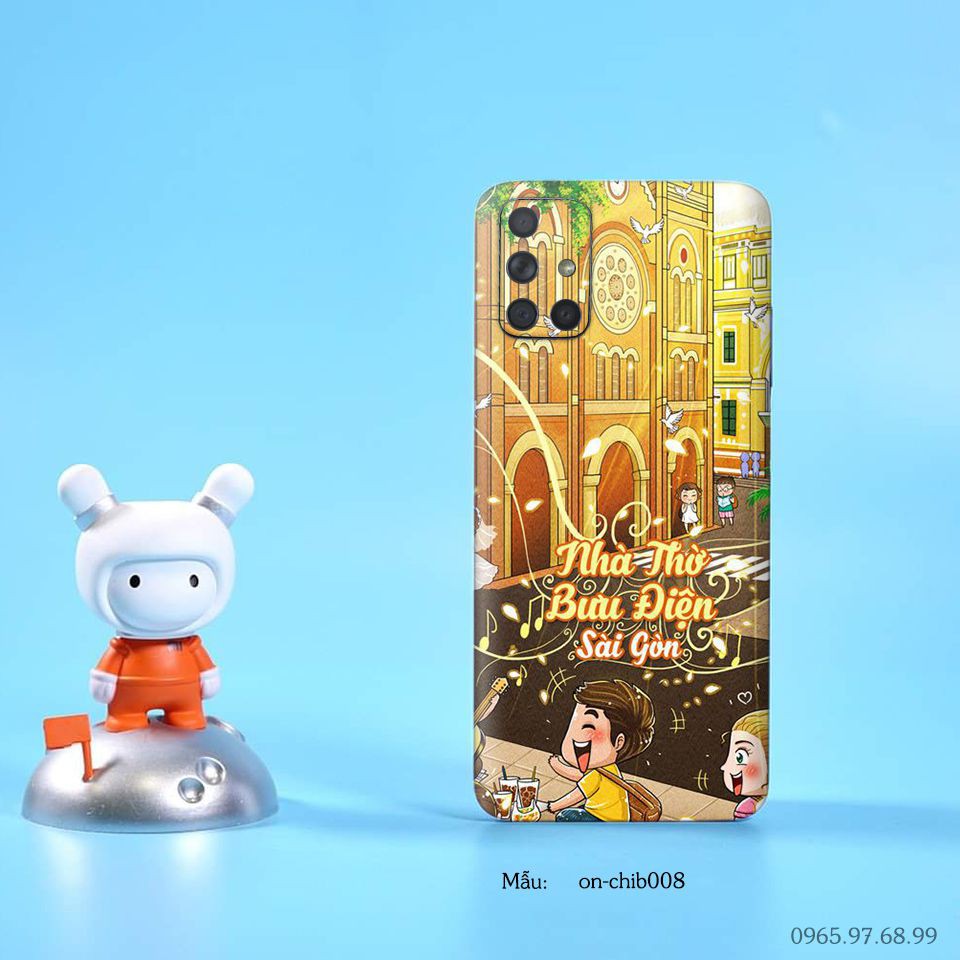 Skin dán điện thoại Samsung in hình Nhà Thờ Bưu Điện Sài Gòn - Chib008 (inbox mã máy cho Shop)