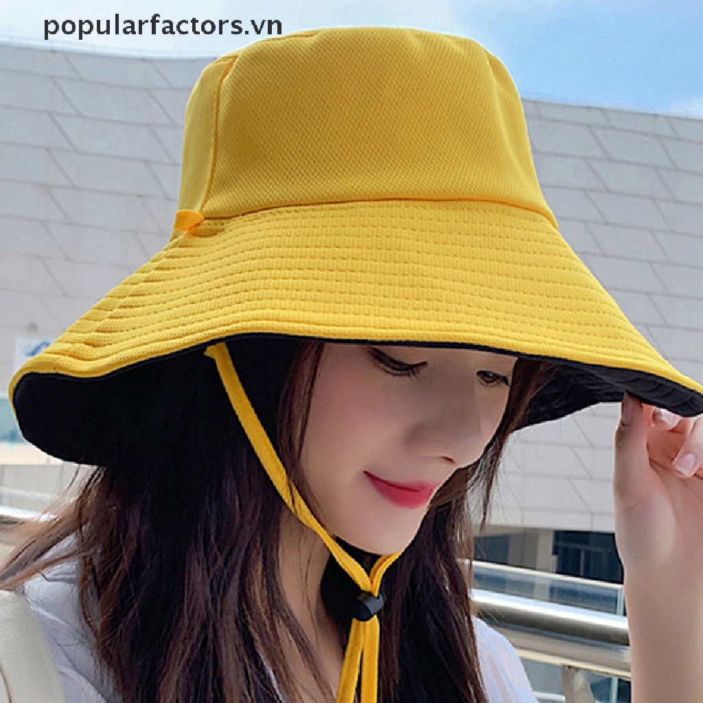 Nón Tai Bèo Hai Mặt Chống Tia UV Có Thể Gấp Gọn Thời Trang Mùa Hè Cho Nữ