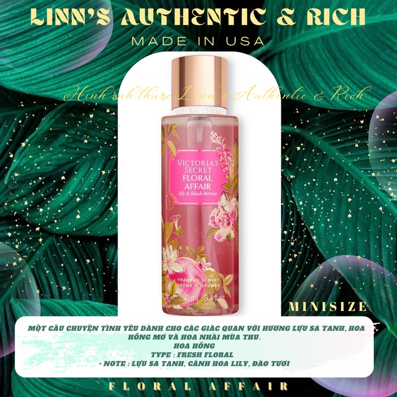 FLORAL AFFAIR - Xịt Thơm Toàn Thân Body Mist Bath & Body Works