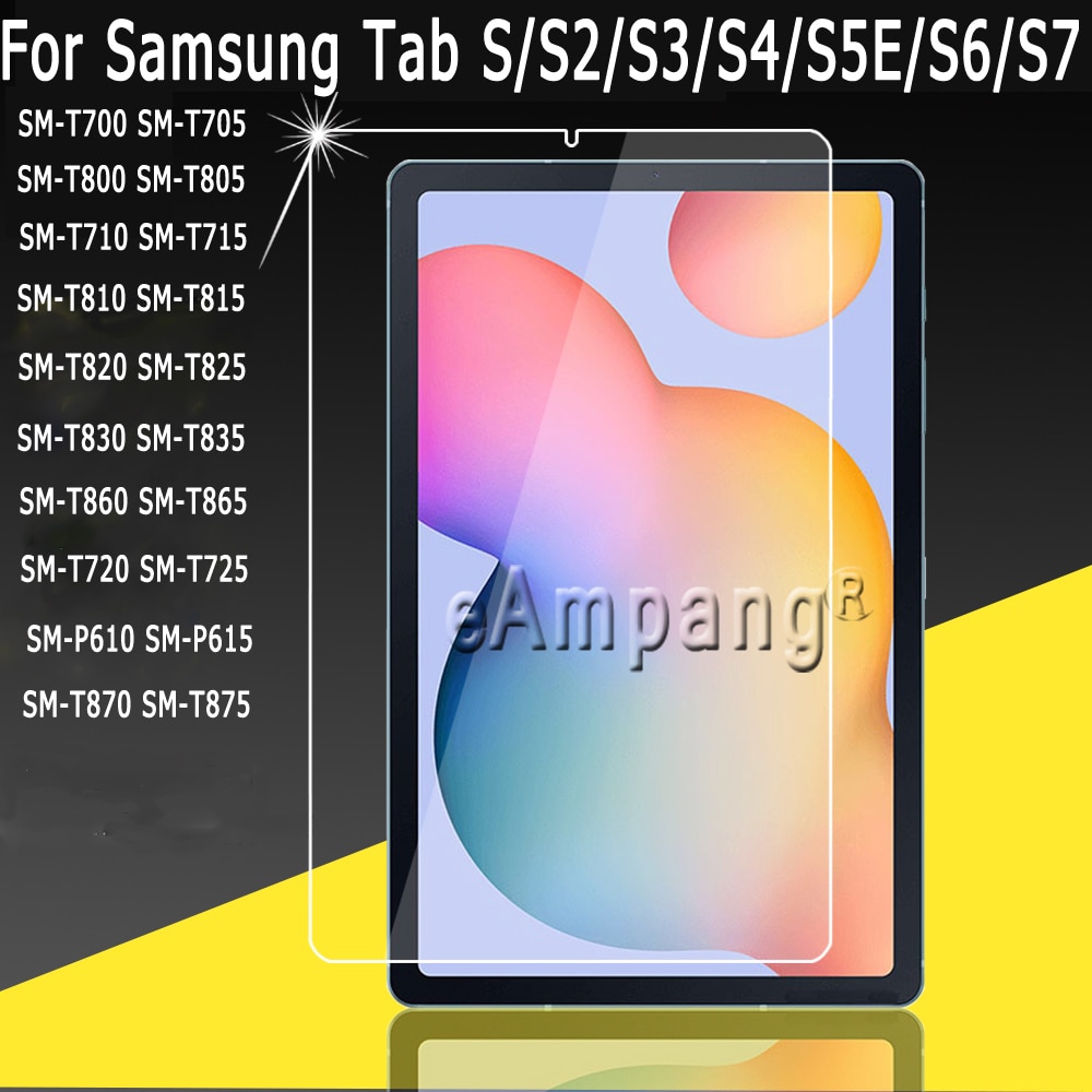 Kính Cường Lực Cho Samsung Galaxy Tab S7 11 12.4 S6 Lite 10.4 S S5E S4 10.5 8.4 S3 S2 9.7 8.0 T870 P610 T860