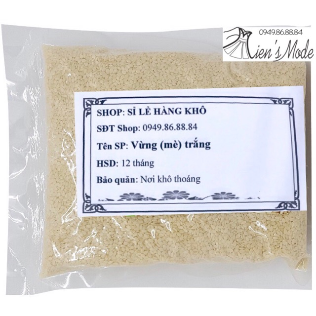 1kg Vừng (mè) trắng thơm