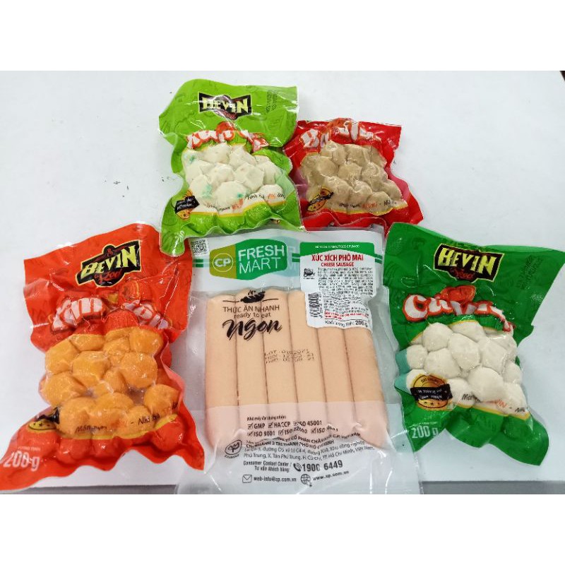 Cá bò tôm rau củ xúc xích Size mini 200gr/ gói