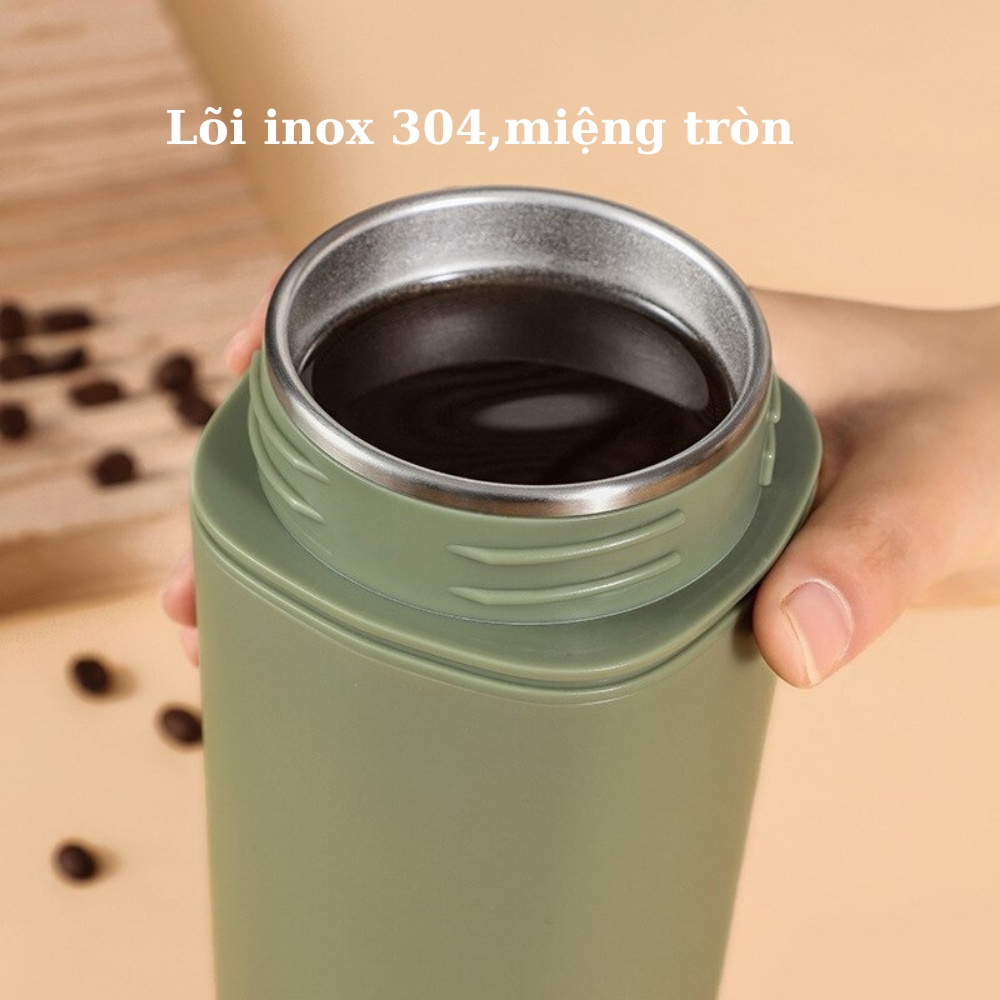 Cốc coffee giữ nhiệt lõi inox 304 giữ nhiệt 10-12h TiLoKi TGN21 có tay cầm dung tích 480ml - ly giữ nhiệt coffee