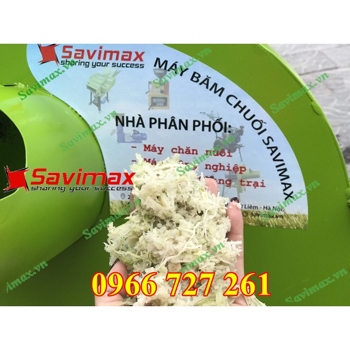 Máy băm chuối mịn, máy băm chuối nguyên cây Savimax 2021 cải tiến loại 1 - máy băm chuối mịn nguyên cây