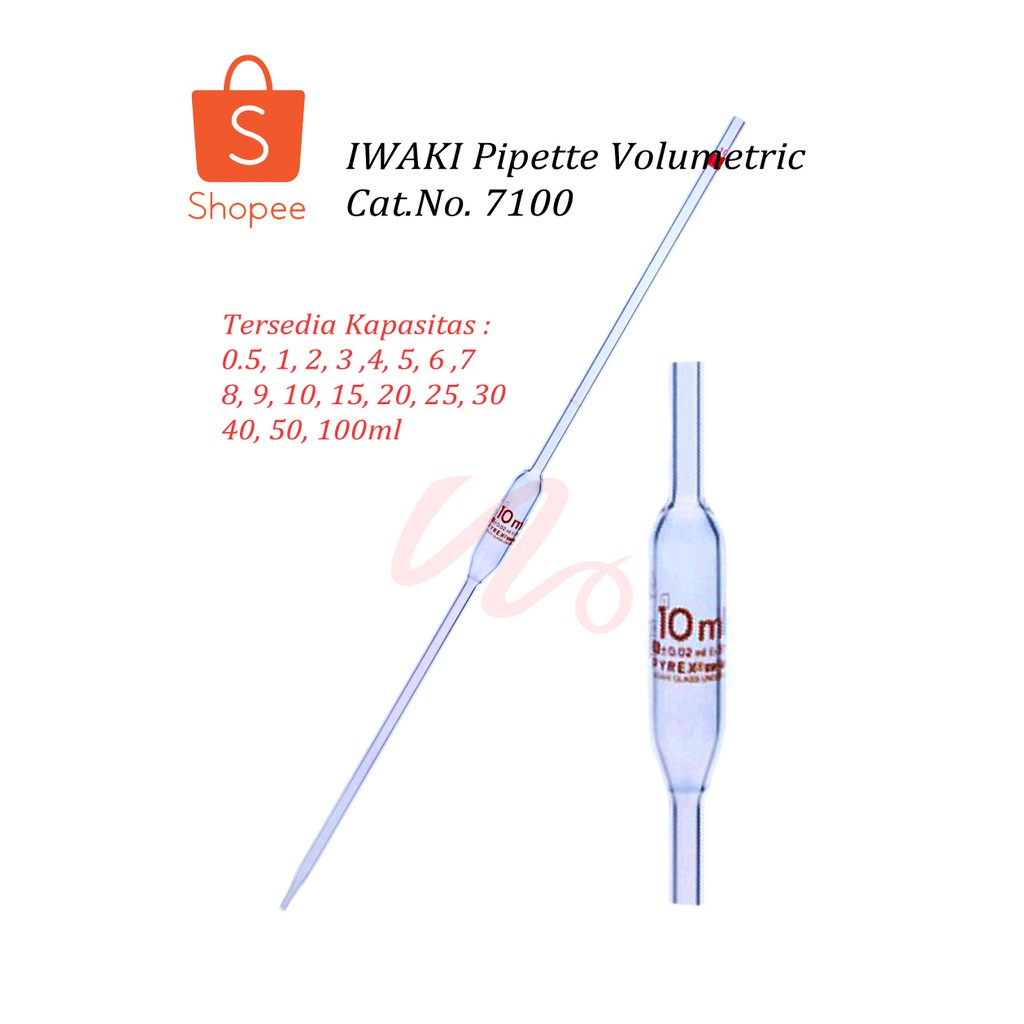 5ml Volum Pipet | Iwaki Class A 7100-5c Rubbing