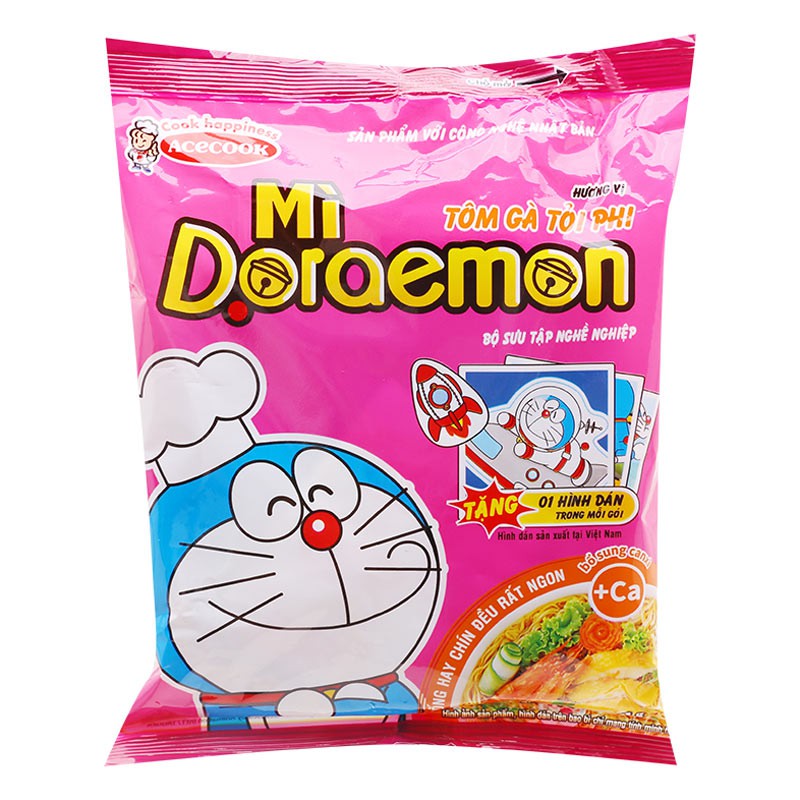 Acecook Mỳ Doraemon Tôm Gà Tỏi Phi