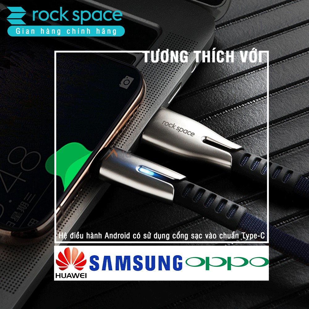 Dây Sạc Samsung Chính Hãng Rockspace M2 cổng TypeC dành cho điện thoại android bảo hành 12 tháng