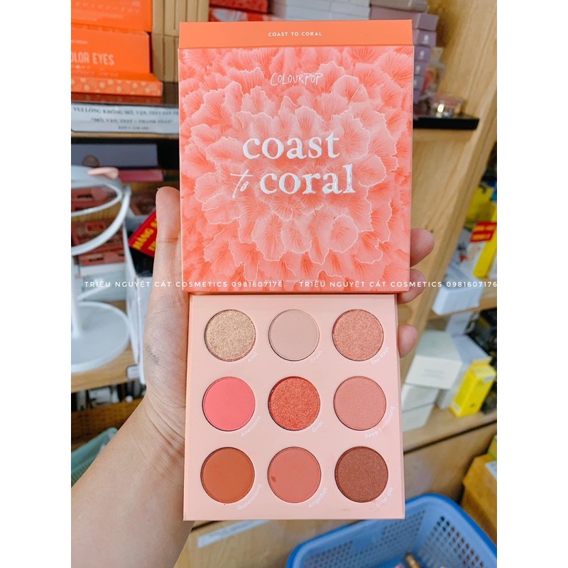 Bảng màu mắt 9 ô Colourpop Coast To Coral