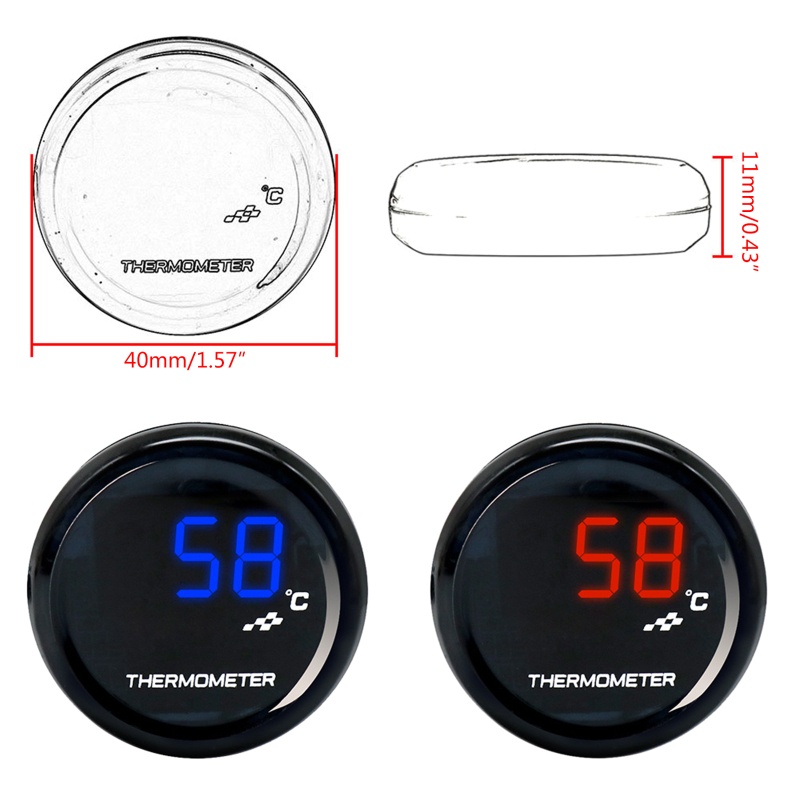 Thiết Bị Đếm Giờ Cảm Biến Nhiệt Độ Nước Dành Cho Xe Mô Tô