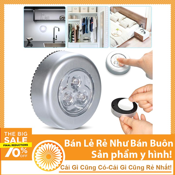 Đèn Led Đa Năng Dán Tường 3 Bóng Cao Cấp - Đèn LED Dán Tủ Quần Áo