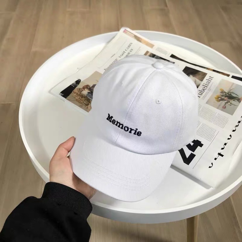 Mũ lưỡi trai Memorie hot trend , Nón kết form unisex nam nữ chất kaki cotton nhiều màu - K13