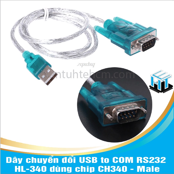 Dây chuyển đổi USB to COM RS232HL-340 dùng chíp CH340 - Male