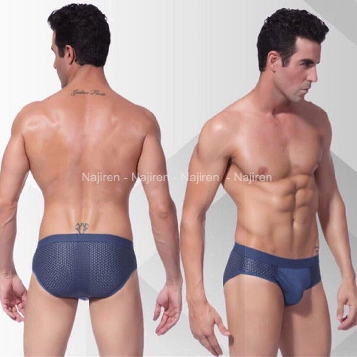 Hộp 5 Quần lót nam Tam giác thông hơi, Quần sịp nam Tam Giác cao cấp chất thông hơi đẹp cạp to Men303