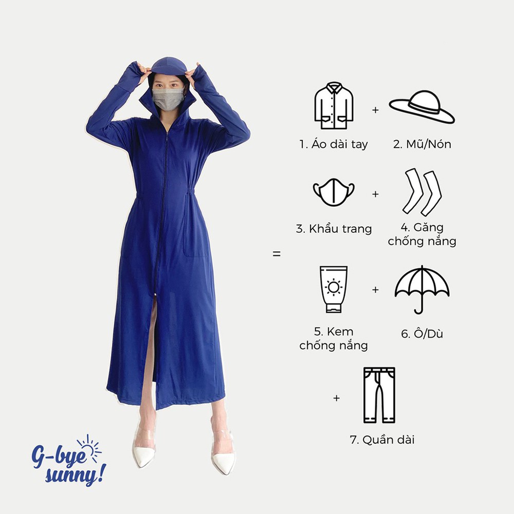 [Hàng cao cấp] Áo chống nắng toàn thân nữ thông hơi vải kim cương chống tia UV Micado | BigBuy360 - bigbuy360.vn