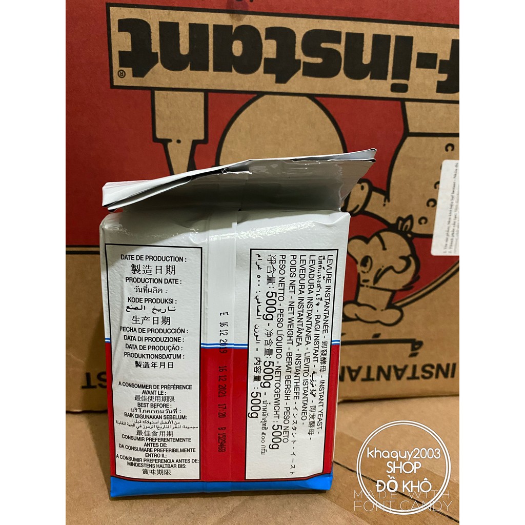 Men khô đầu bếp Saf-instant 500gr