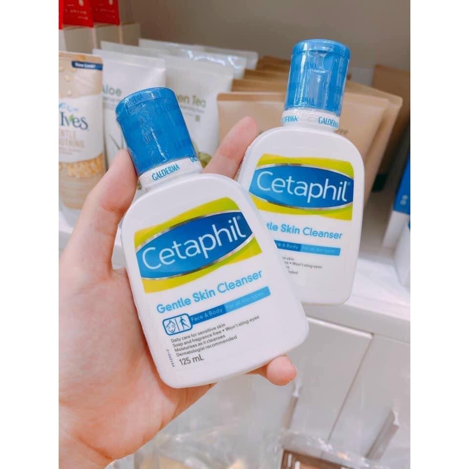 [Chính Hãng] Sữa Rửa Mặt Cetaphil Gentle Skin Cleanser 125ml  500ml - srm cetaphil dịu nhẹ dành cho da dầu da mụn