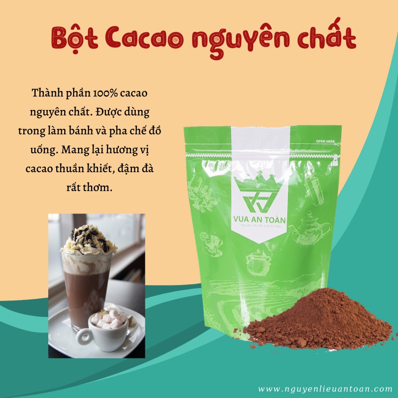 Bột CaCao Socola Nguyên Chất 1kg Không Lẫn Tạp Chất