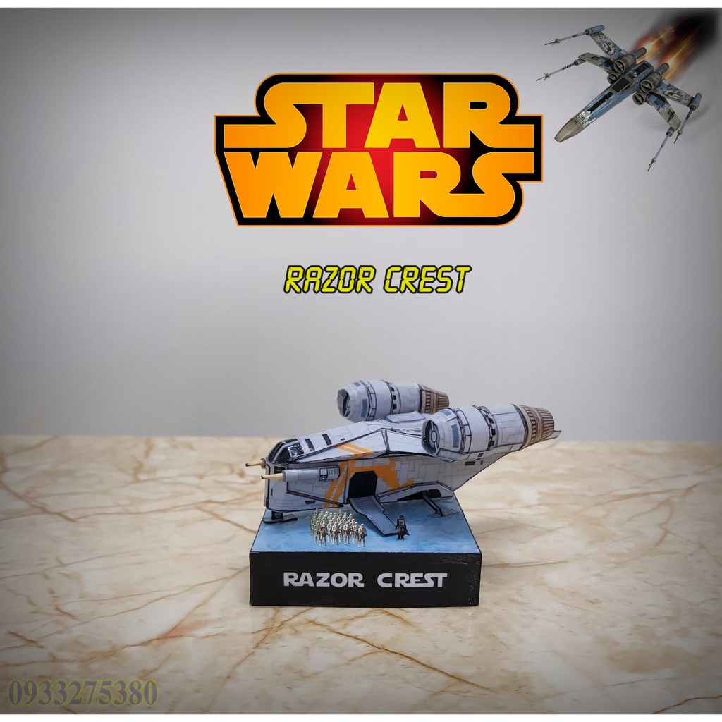 Mô hình tàu Razor Crest - Chiến tranh giữa các vì sao - star wars