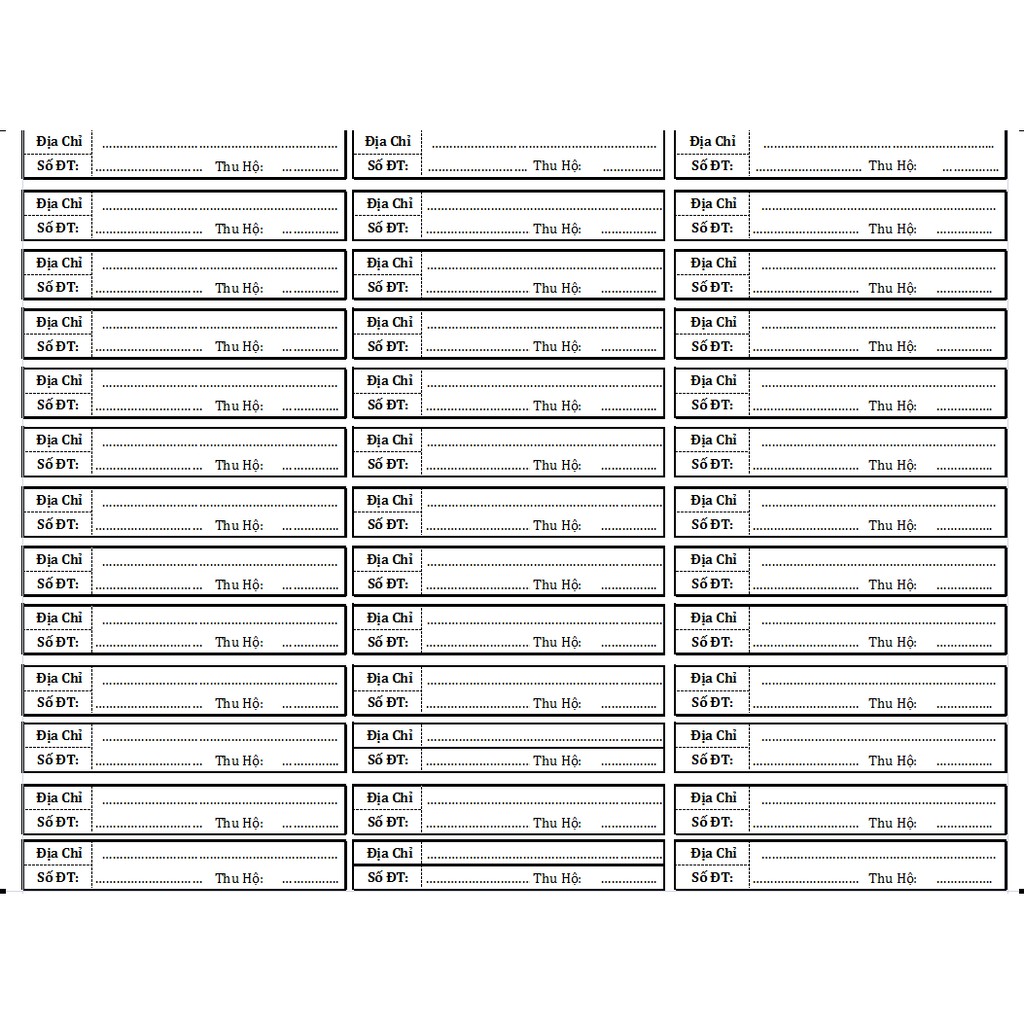 Decal giấy dán thông tin gửi hàng dành cho các shop