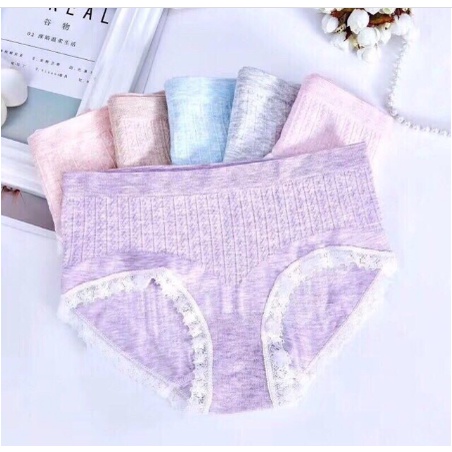 HỘP 5 Quần Lót Nữ. Quần Lót Cotton Trơn đáy kháng khuẩn Mềm Thấm Thoáng hàng việt nam LOTNU05