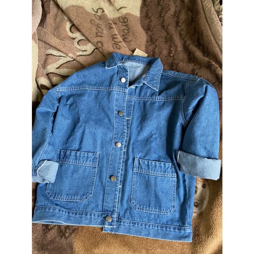 Áo khoác jean nữ California cao cao cấp form 40-62kg dài áo 60cm form vừa Panda.