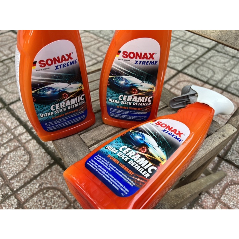 SONAX CERAMIC ULTRAL SLICK DETAILER (Phủ Bóng Tạo Hiệu Ứng Cánh sen, Bảo vệ Sơn Bóng)