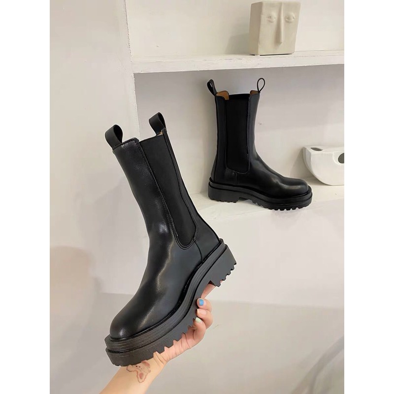 (sẵn 35,37,38,39,40.41)mã B021 -  (có size nam)Giày Cao Cổ Mona 24,5cm- đế 4,5cm chuẩn form-hàng xịn(ảnh shop chụp) | BigBuy360 - bigbuy360.vn