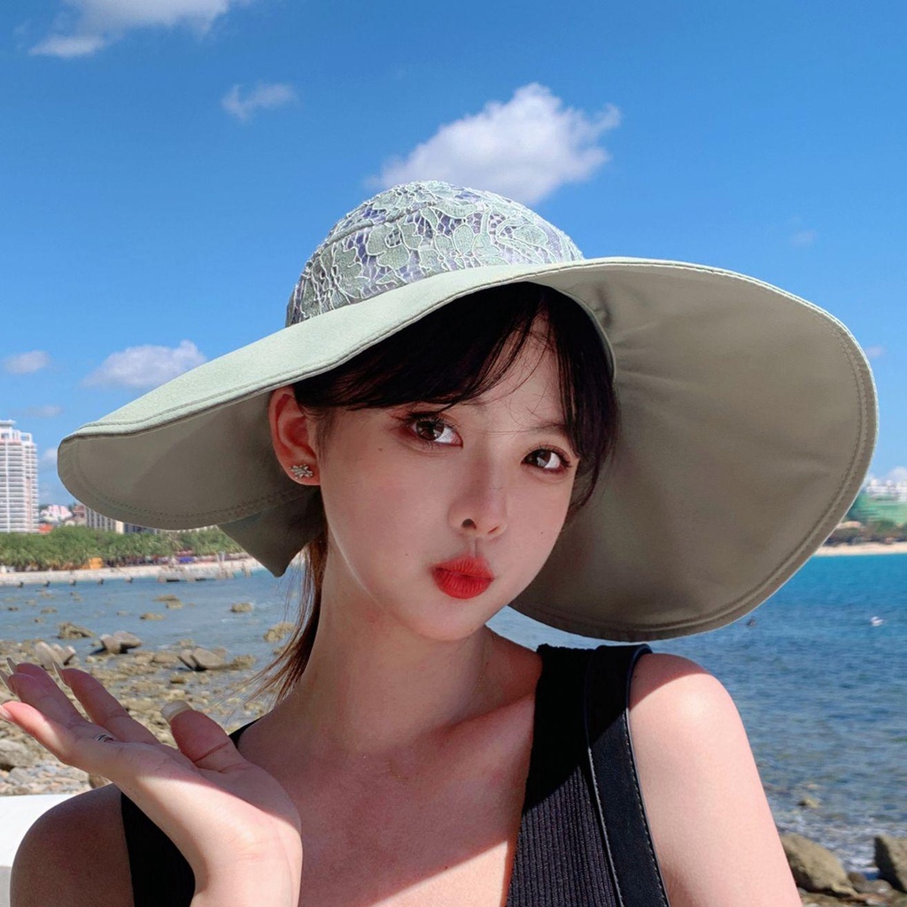 Mũ Rộng Vành Hở Chóp Chống Tia UV Thời Trang Mùa Hè