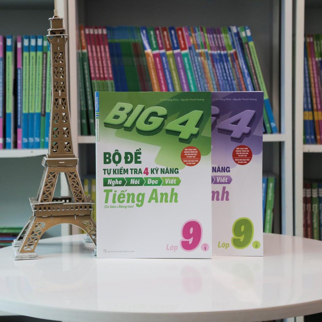 Sách - Big 4 Bộ Đề Tự Kiểm Tra 4 Kỹ Năng Nghe Nói Đọc Viết Cơ Bản và Nâng CaoTiếng Anh Lớp 9 Tập 1 MEGATHCS9585